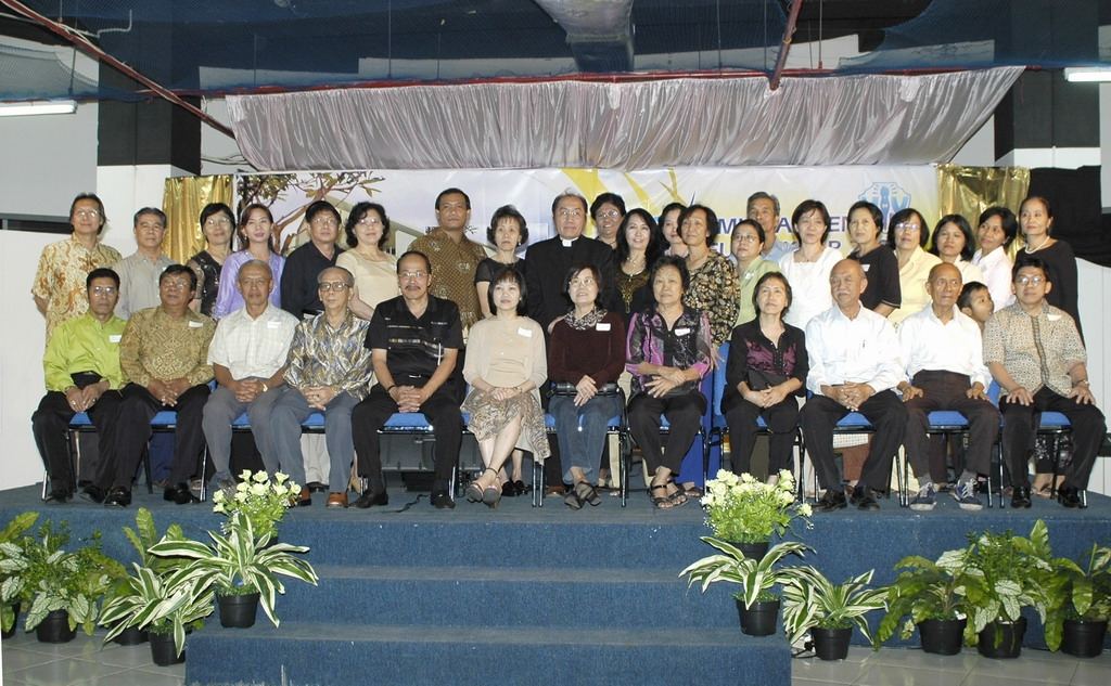 Foto Guru Guru
Ibu Jasmin duduk di tengah, Pdt. Halim memakai baju hitam berdiri di belakang.  Yang lainnya, apakah anda masih mengenali ?
