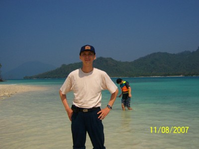 Morning on Sebuku Island Beach
