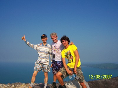 On Mt.Anak Krakatau
Me, Roman & Marlon Gerber
They are Switzeland stay in Bali, Owner of Un's Hotel
