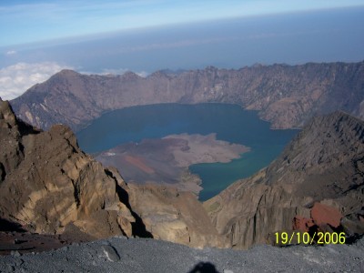 Segara Anak View from Rinjani Summit
