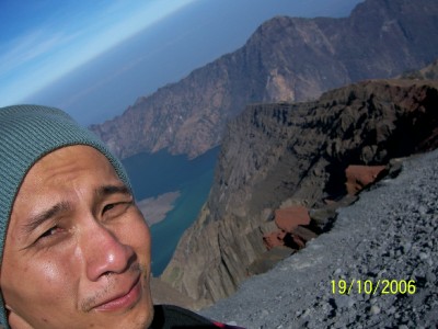 Riv on Rinjani Summit Road
