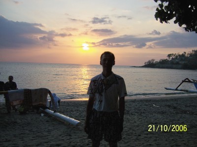 Sunset on Senggigi Beach side
