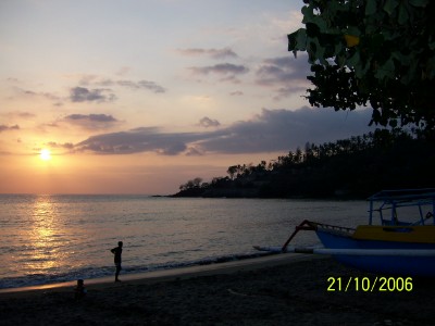 Sunset on Senggigi Beach, Lombok
