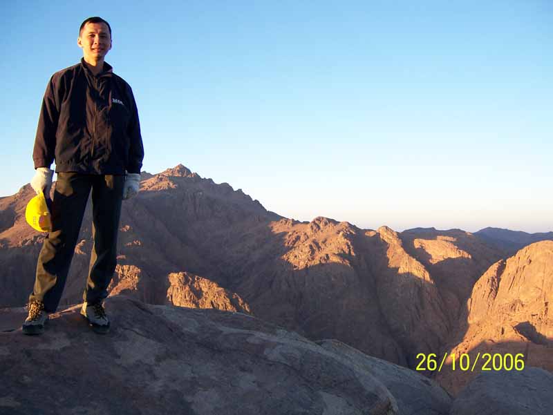 Puncak Gunung Sinai pagi hari, Sunrise on Mt.Sinai
